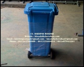 tong sampah fiber roda 120 liter