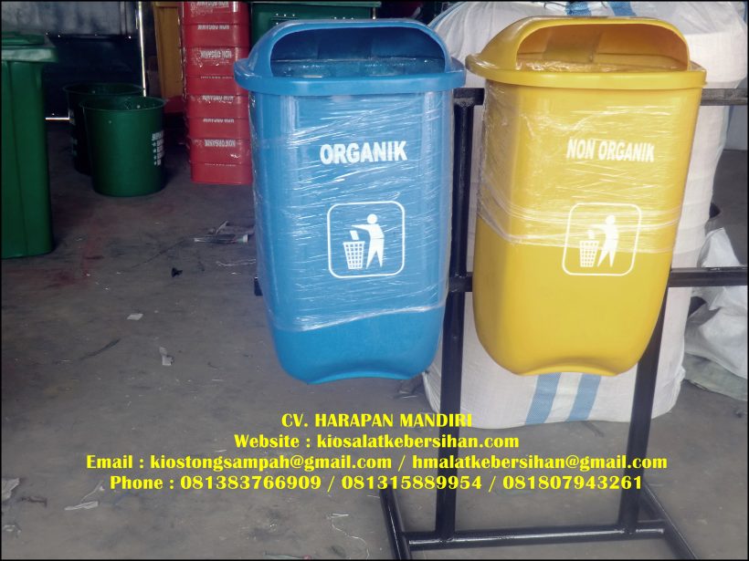 tempat sampah fiber