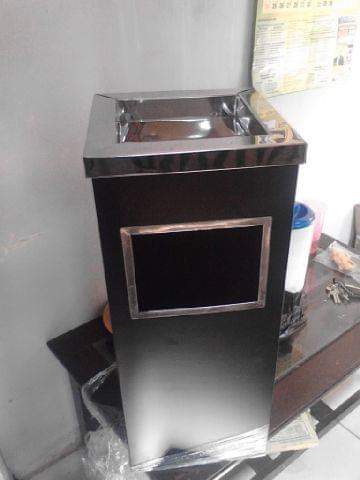 tong sampah stainless coating dove