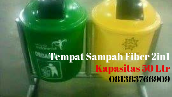 tempat sampah fiberglass 50 liter